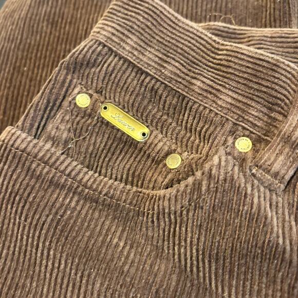 Lauren Jeans Co Ralph Lauren Brown Corduroy Pants Women’s Size 8 Stretch - Picture 2 of 7